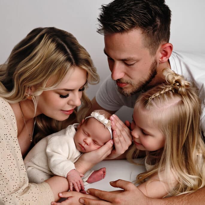 gezin foto newborn