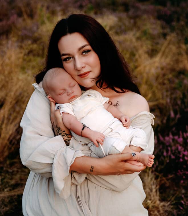 heide shoot met baby